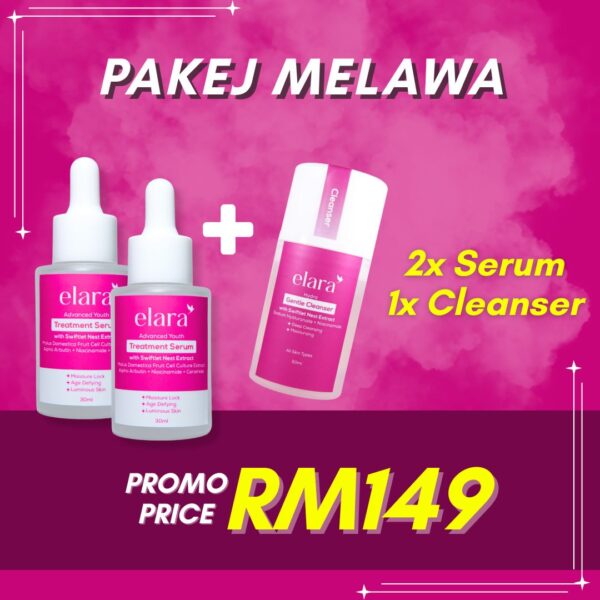 Pakej 2 Serum + 1 Cleanser